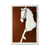 3D leather horse sculpture wall art close up layered detail - The Mage Home