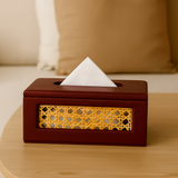 Rattan Tissue Box natural rattan weave tissue box holder India - The Mage Home