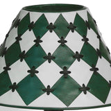 Enlighten leather lamp intimate warm light displayed in room - The Mage Home