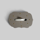 Vintage tissue box front view premium leather India - The Mage Home