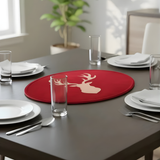 Renne leather table mats, set of 6 handcrafted India - The Mage Home