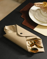 Elite leather holder top view India - The Mage Home