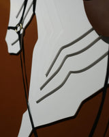 Luxury leather horse wall art gift for home office India - The Mage Home