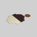 Padao leather placemats side view India - The Mage Home