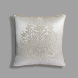 Royal velvet cushion displayed on luxury sofa interior - The Mage Home