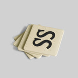 Insignia leather coasters, set of 4 handcrafted India - The Mage Home