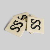 Insignia leather coasters, set of 4 handcrafted India - The Mage Home