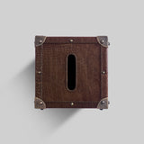 Trunk tissue box side view handcrafted India - The Mage Home