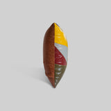 The Mosaic leather cushion, handcrafted home decor India - The Mage Home