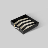 Vogue leather tray, handcrafted home decor India - The Mage Home