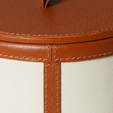 Premium small leather candle holder India housewarming gift The Mage Home