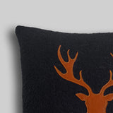 Deer leather cushion displayed on modern sofa home decor - The Mage Home