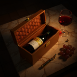 Briefcase Box leather single bottle bar briefcase India - The Mage Home