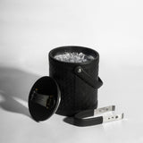 Premium leather ice bucket whisky entertaining gift India The Mage Home