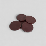 Stack leather coasters with holder, set of 4 handcrafted India - The Mage Home