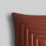 Premium maze leather sofa cushion India artisan gift - The Mage Home
