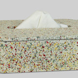 Premium painted terrazzo tissue holder India housewarming gift