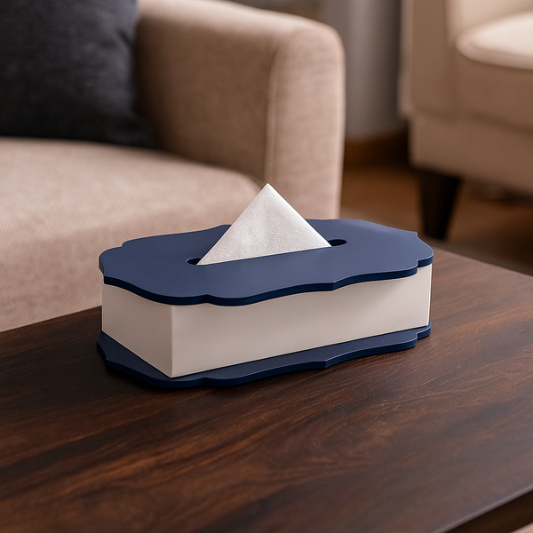 The Blue Silhoutte Tissue Box