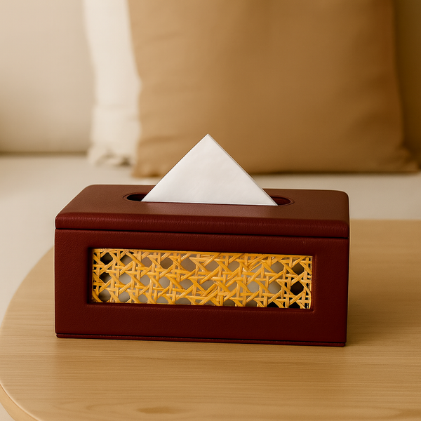 Rattan Tissue Box