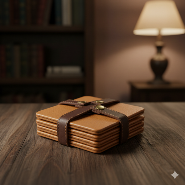 Simple Squared Coasters (Set of 4)