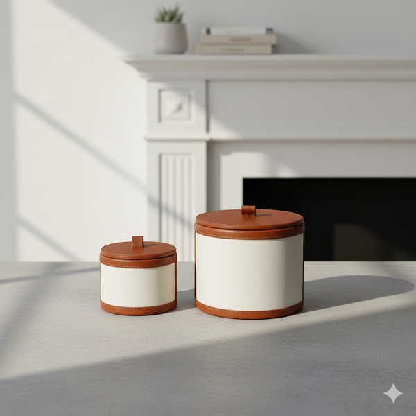 Leather Candle Holder – Combo