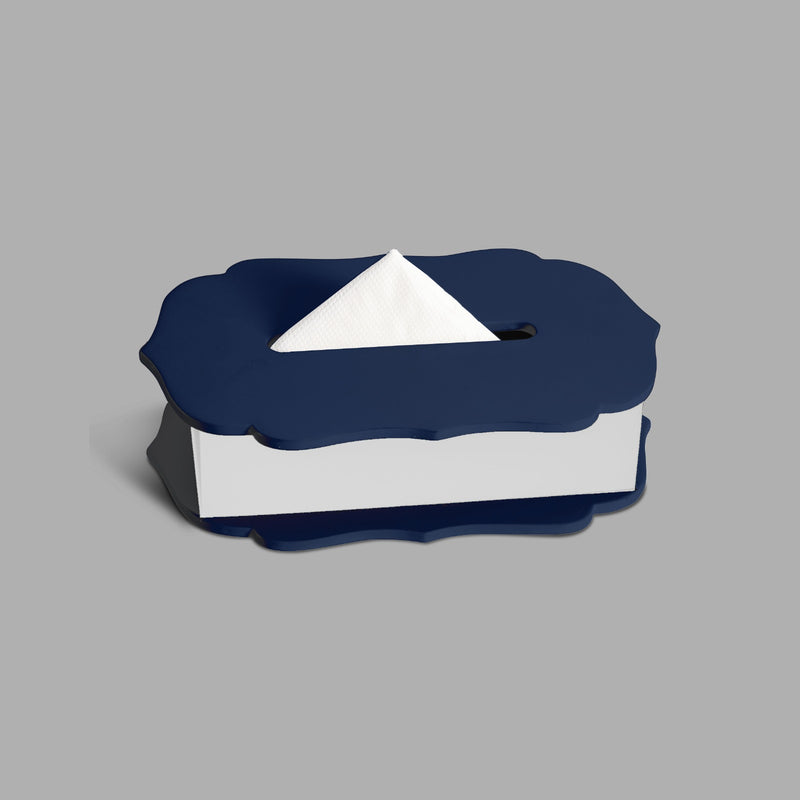 The Blue Silhoutte Tissue Box