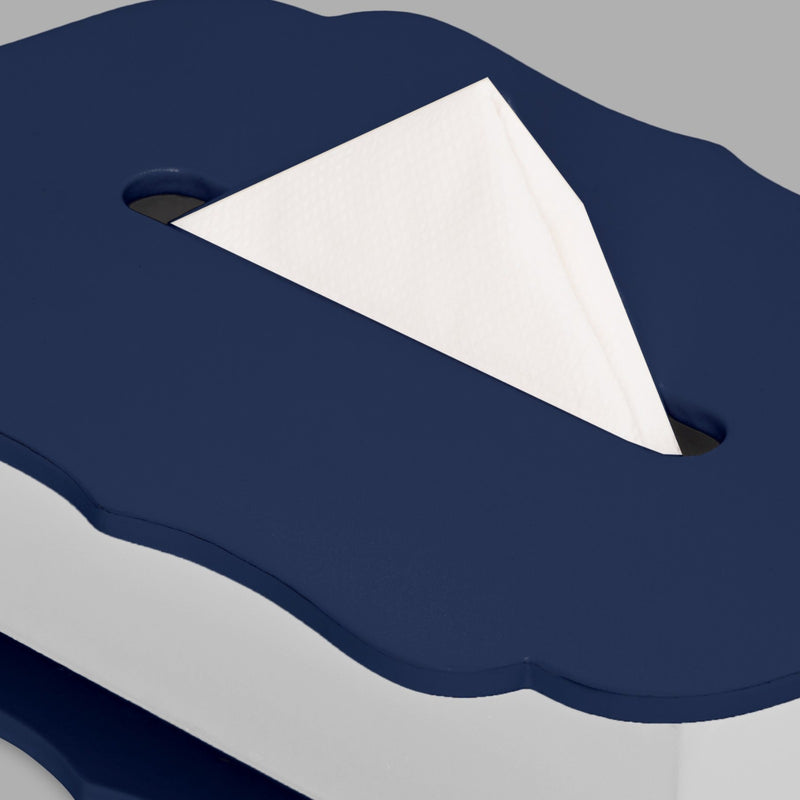 The Blue Silhoutte Tissue Box