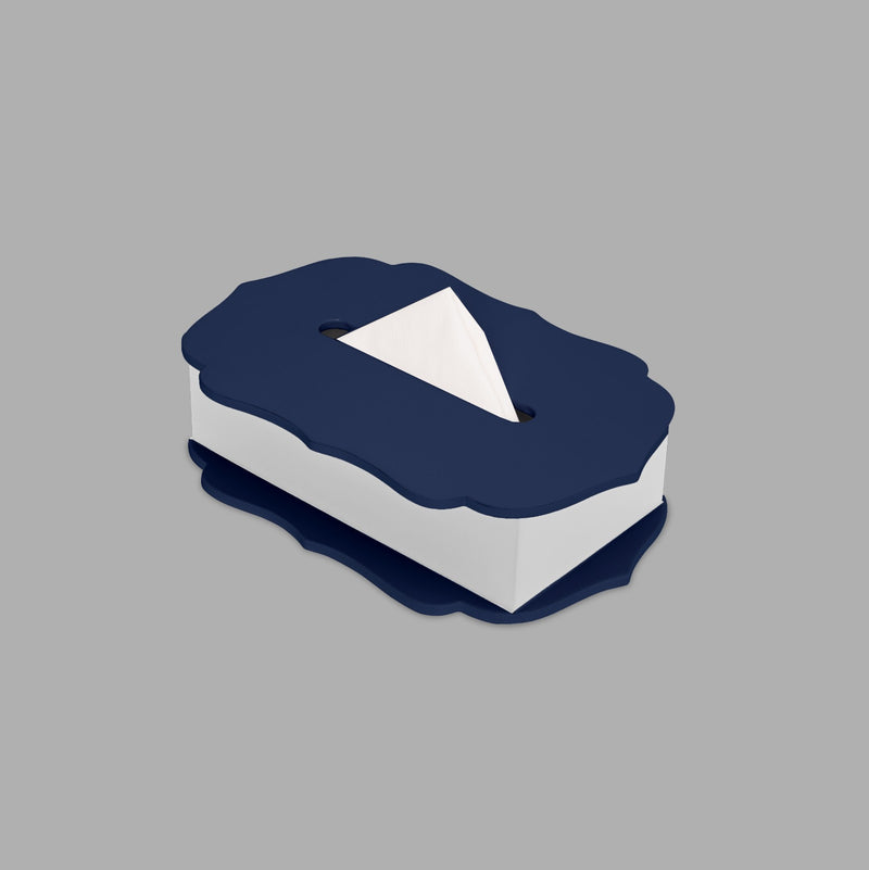 The Blue Silhoutte Tissue Box