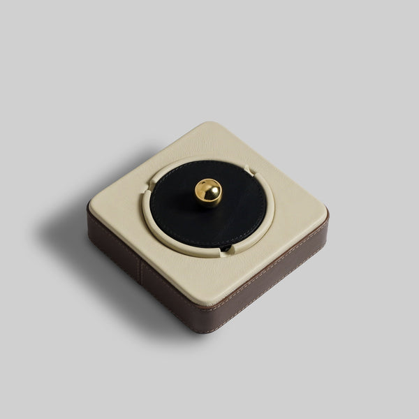 Leather Ash Tray (Grey)