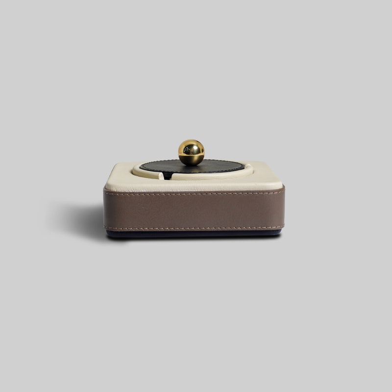 Leather Ash Tray (Grey)