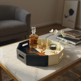 Black & White Hexa Tray