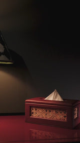 Rattan Tissue Box